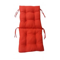 6 Adet Arkalıklı  Sandalye Minderi Kırmızı Renk 45x90 Cm-Fitsdekor